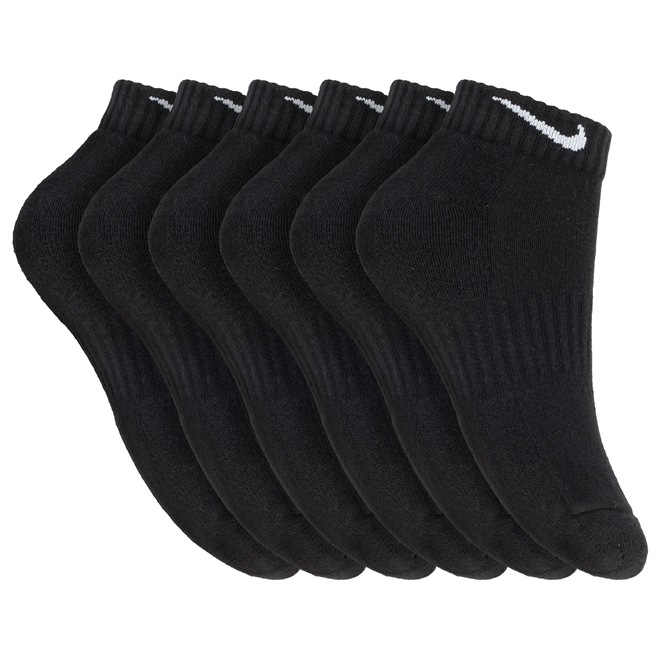 Kit de Meias Nike Everyday Cush Low Bd com 6 Pares 34 a 38 - Adulto - Foto 1