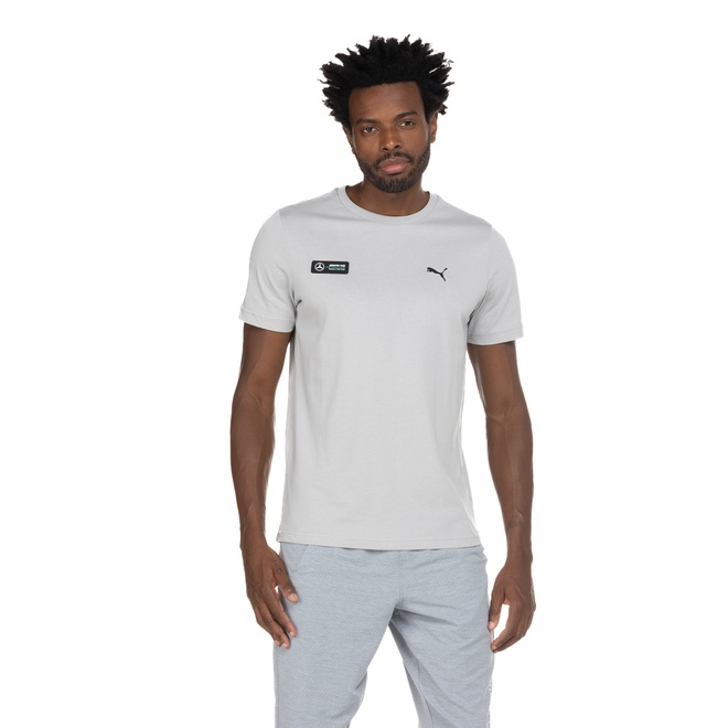 Camiseta Puma Manga Curta Mercedes-AMG Petronas Fórmula1 Essential Tee - Masculina - Foto 2
