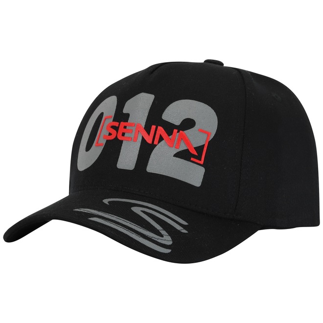 Boné Ayrton Senna 012 Aba Curva Snapback - Adulto - Foto 1