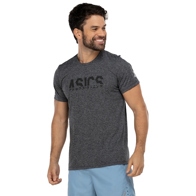 Camiseta ASICS Manga Curta Fugi - Masculina - Foto 2