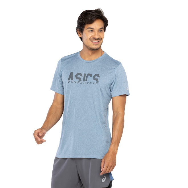 Camiseta ASICS Manga Curta Fugi - Masculina - Foto 2
