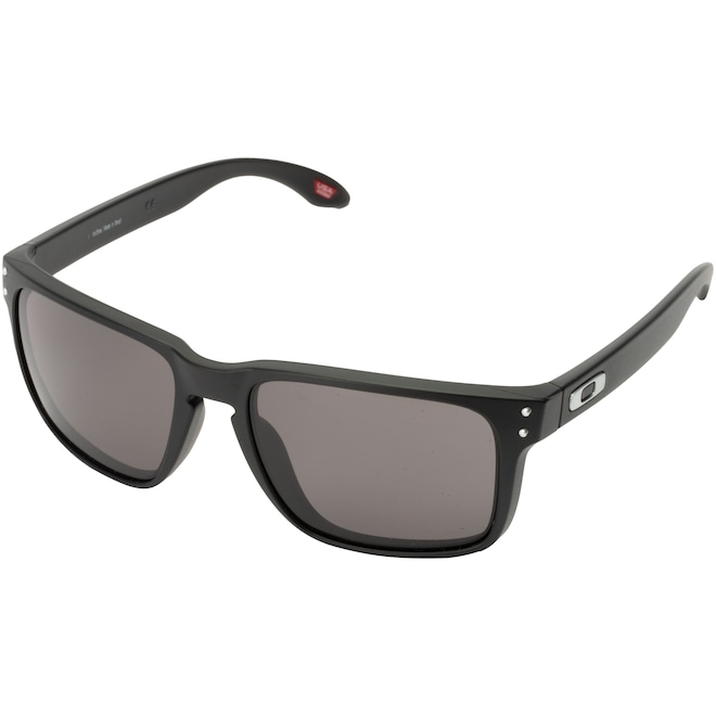 Óculos de Sol Oakley Holbrook XL Matte Black Warm Grey Prizm - Unissex - Foto 1