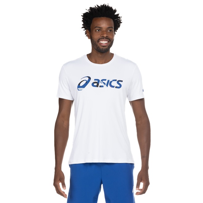 Camiseta ASICS Manga Curta Racket - Masculina - Foto 2