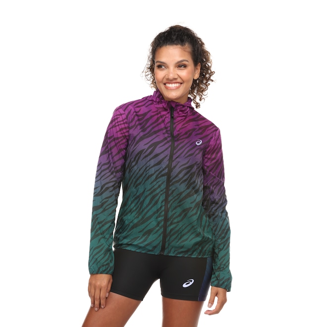 Jaqueta ASICS com Capuz Estampa Tiger - Feminina - Foto 2