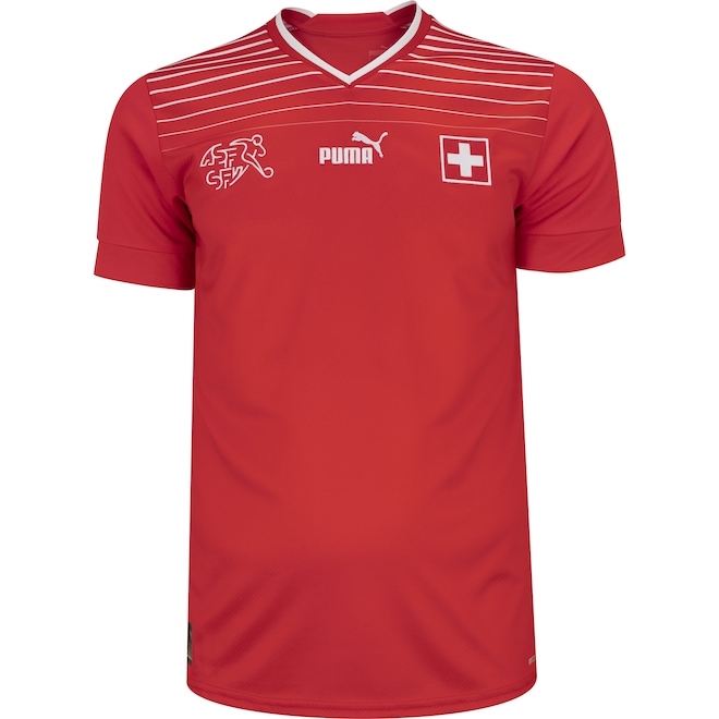 Camisa Seleção da Suíça I 22/23 Torcedor Puma - Masculina - Foto 2