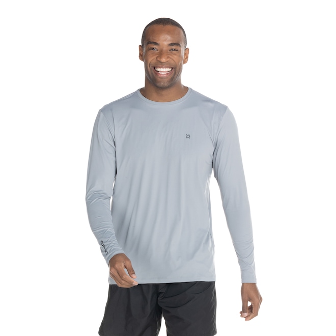 Camiseta Uv Line Manga Longa com Proteção Solar Slim Pro - Masculina - Foto 1