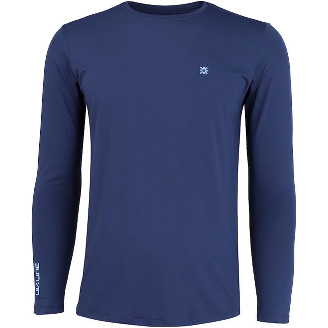Camiseta Uv Line Manga Longa com Proteção Solar Slim Pro - Masculina - Foto 1