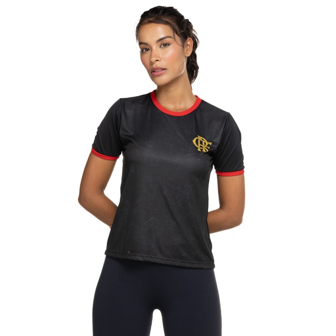Camiseta do Flamengo 22 Braziline Feminina Building - Foto 2