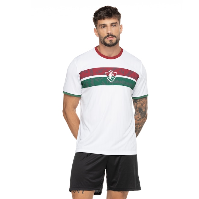 Camiseta do Fluminense 22 Masculina Braziline Stencil - Foto 2