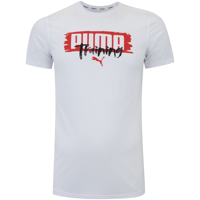 Camiseta Masculina Puma Manga Curta Performance Graphic Brande - Foto 1