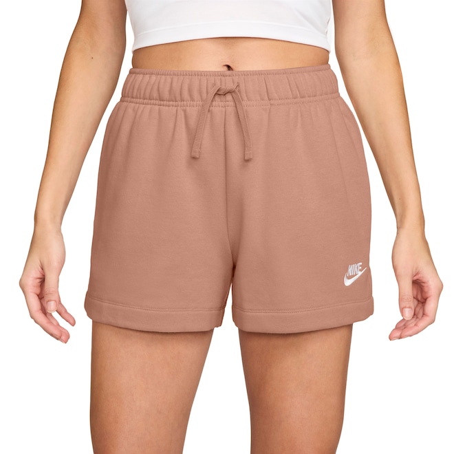 Short Nike Feminino NSW Club FLC MR - Foto 1