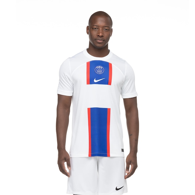 Camisa PSG 22 Nike Dri-Fit STAD - Masculina - Foto 2