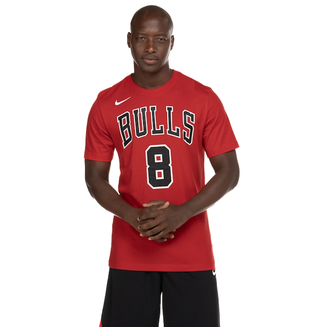 Camiseta Chicago Bulls Nike Masculina NBA ES NN SS T - Foto 2
