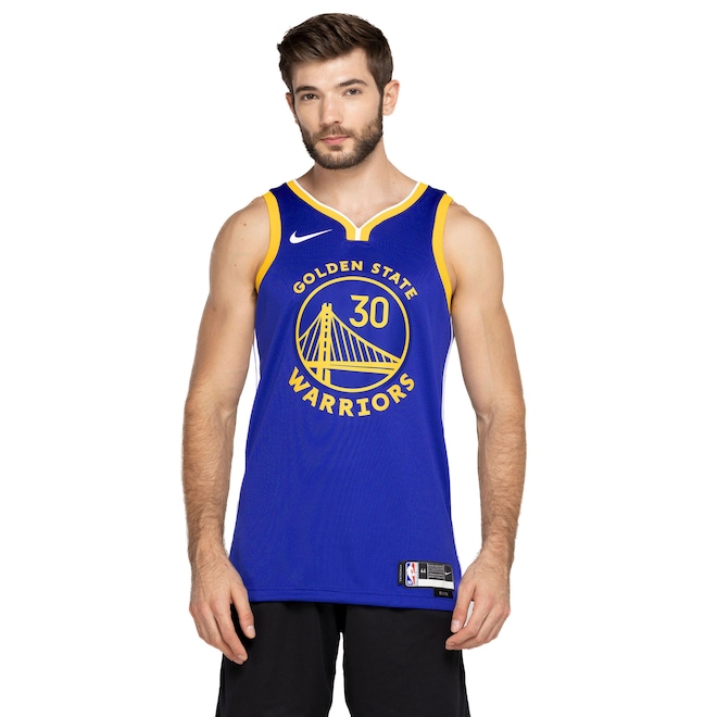Camiseta Regata Golden State Wariors Nike Masculina Dri-Fit Jsy - Foto 2