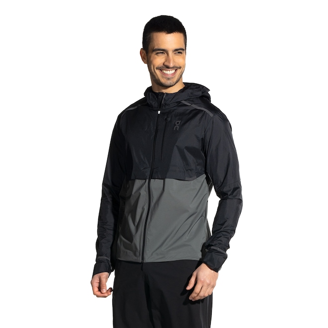 Jaqueta Corta-Vento com Capuz On Running Weather - Masculina - Foto 2