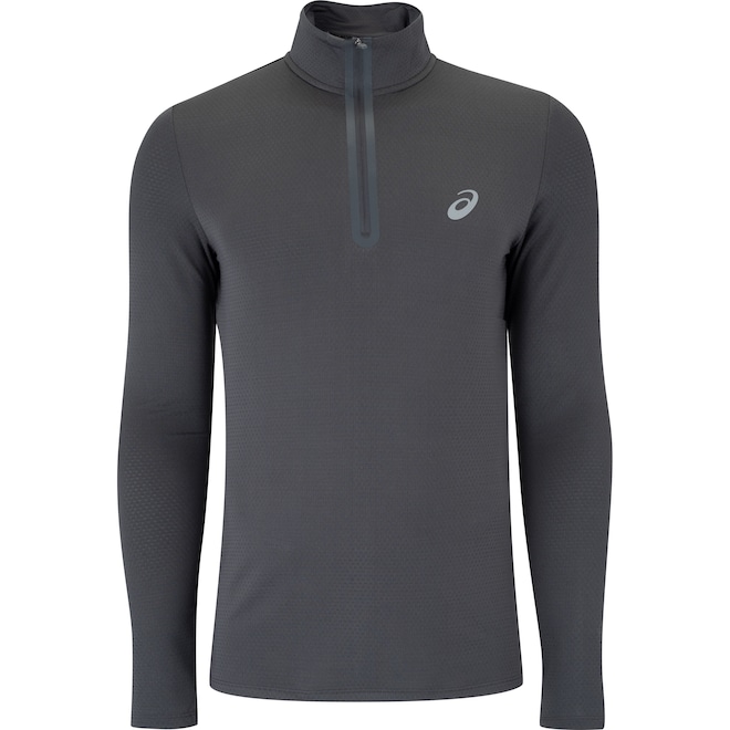 Blusão Masculino ASICS Meio Zíper Textura - Foto 1