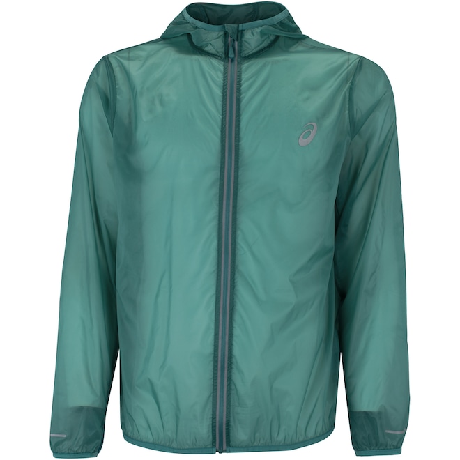 Jaqueta Corta-Vento Masculina ASICS com Capuz Ultraleve Compacta - Foto 1