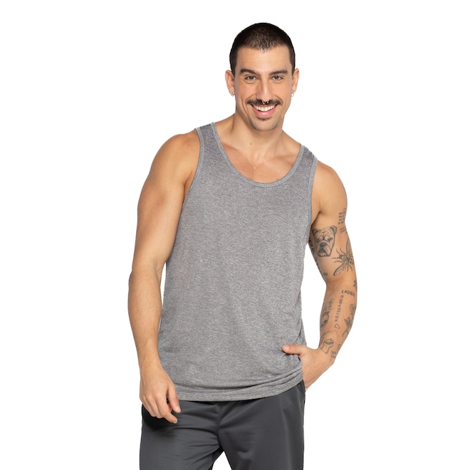 Camiseta Regata Masculina Oxer Mescla - Foto 2