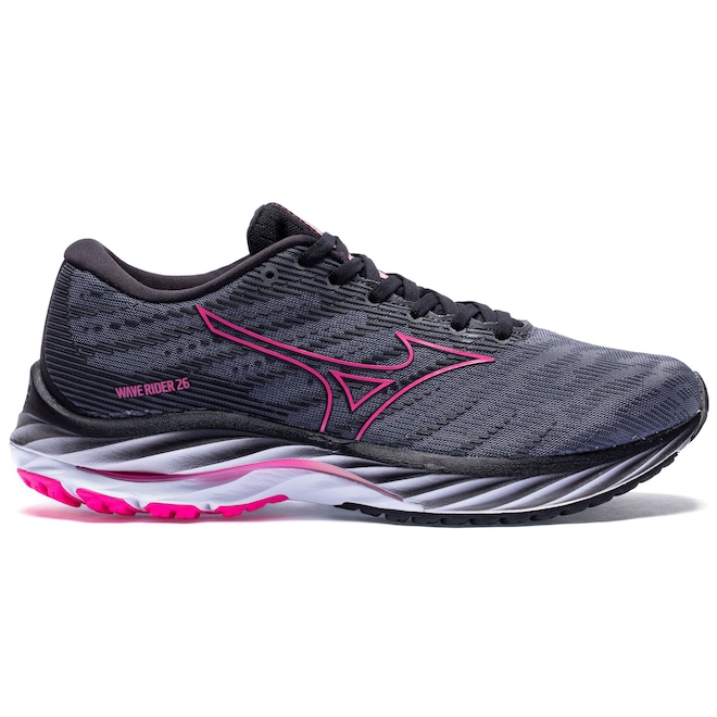 Tênis Mizuno Wave Rider 26 Pink Ribbon - Masculino - Foto 1