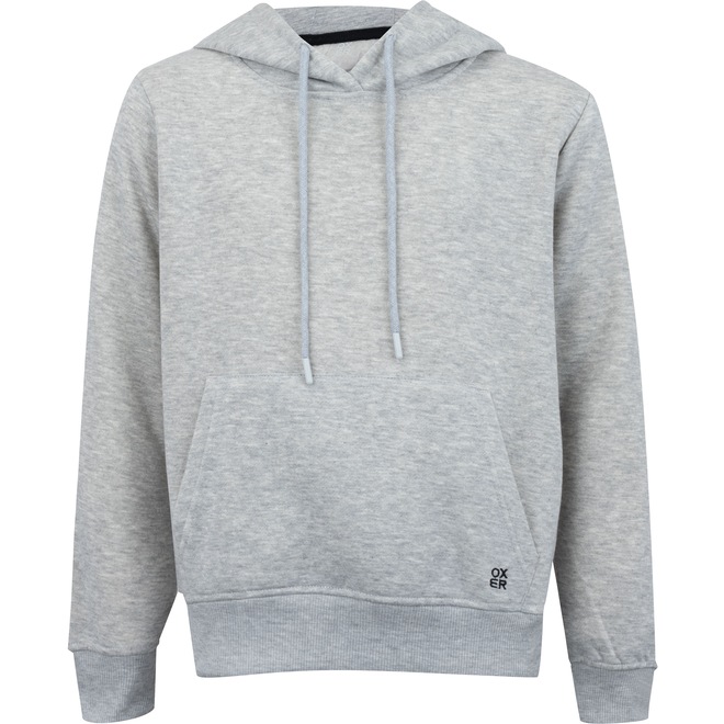 Blusa de Moletom Infantil Oxer Canguru com Capuz - Foto 1