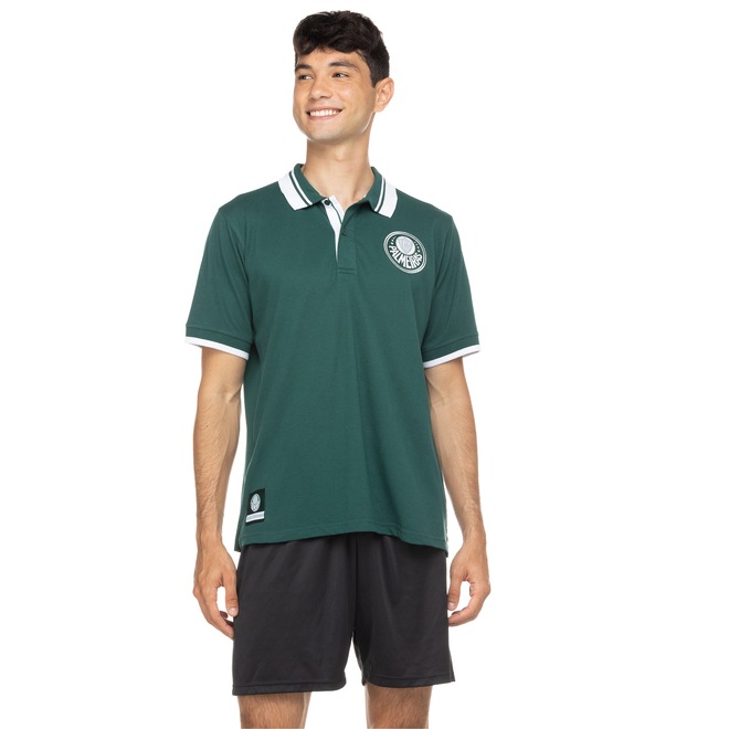 Camisa Polo do Palmeiras Manga Curta Piquet 1914 S.E.P. XPS - Masculina - Foto 2