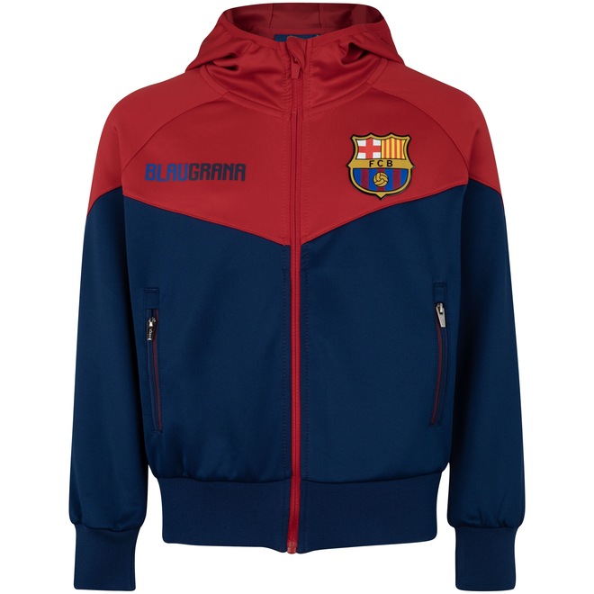 Jaqueta do Barcelona Juvenil com Capuz Jogador - Foto 1