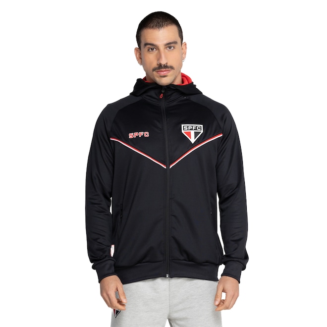 Jaqueta do São Paulo Masculina com Capuz Jogador - Foto 2