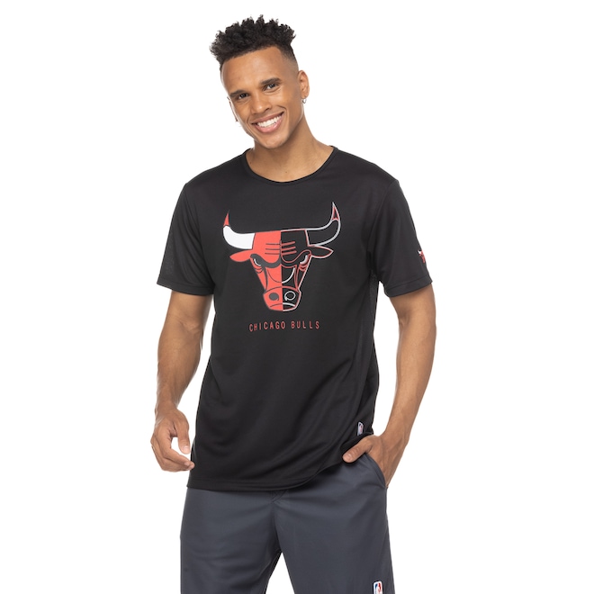 Camiseta Chicago Bulls NBA Manga Curta Active - Masculina - Foto 2