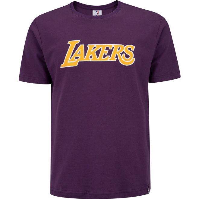 Camiseta Los Angeles Lakers NBA Estampada - Masculina - Foto 1