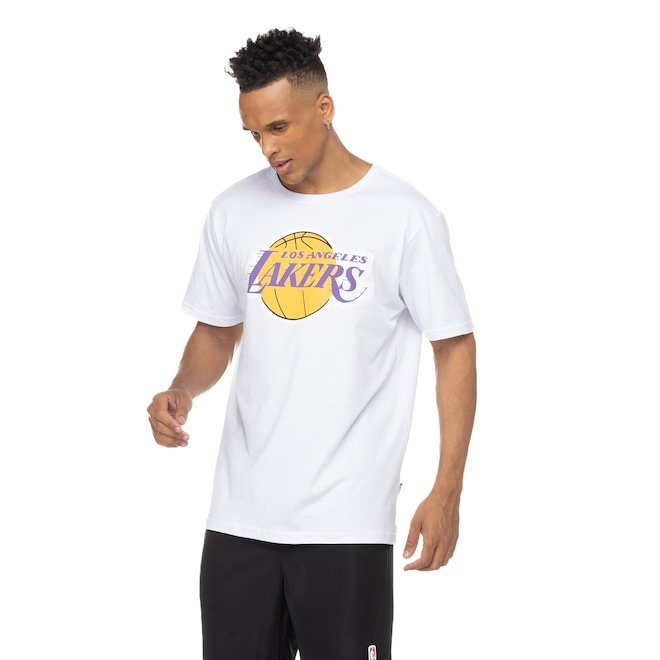 Camiseta Los Angeles Lakers NBA Estampada - Masculina - Foto 2