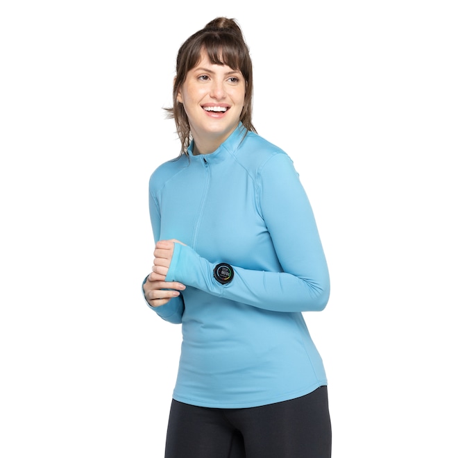 Camiseta Manga Longa Feminina Under Armour Qualifier - Foto 2