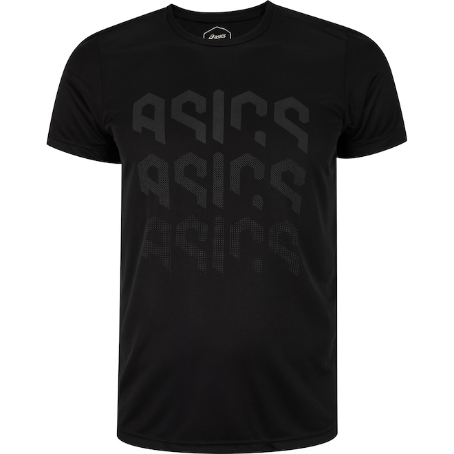 Camiseta Masculina ASICS Manga Curta Logo Ao Cmc Ct - Foto 2