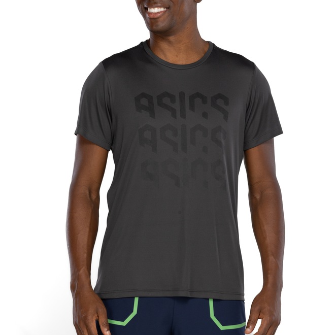 Camiseta Masculina ASICS Manga Curta Logo Ao Cmc Ct - Foto 2
