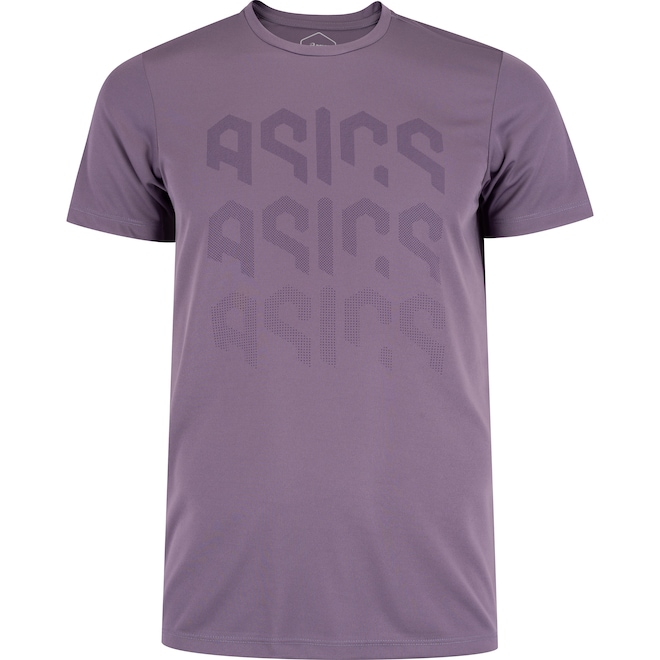 Camiseta Masculina ASICS Manga Curta Logo Ao Cmc Ct - Foto 1