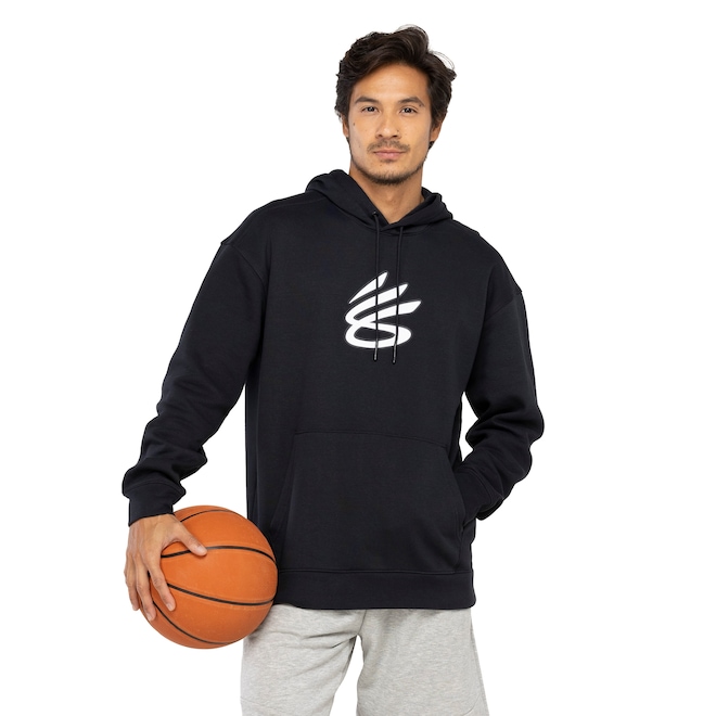 Blusão Masculino Under Armour com Capuz Curry Big Splash - Foto 2
