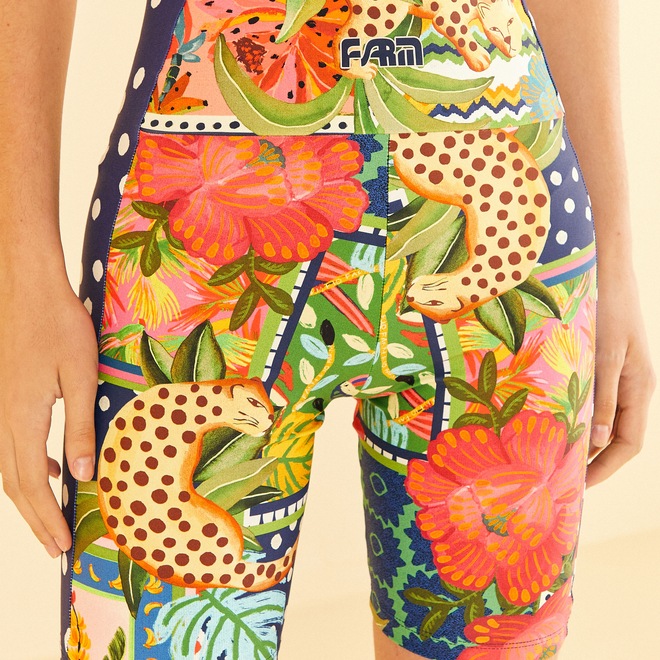 Bermuda Ciclista Feminina Farm Divertidamente - Foto 1