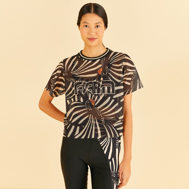 Blusa Cropped Feminina Farm Tela Araríssima - Foto 1