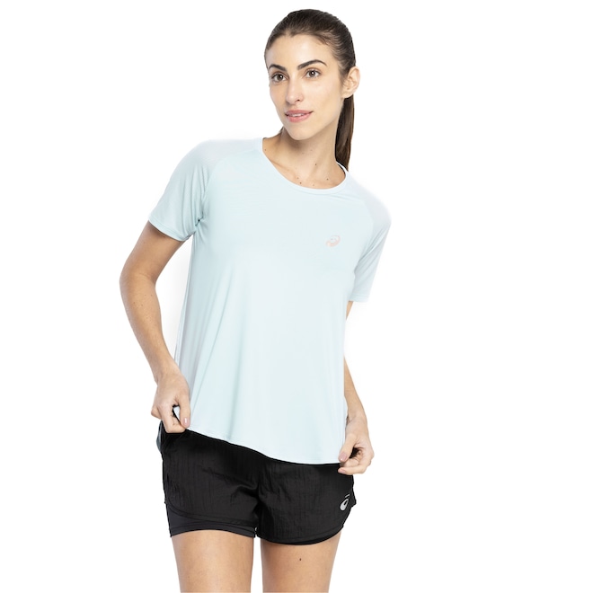Camiseta Feminina ASICS Manga Curta Textura - Foto 2