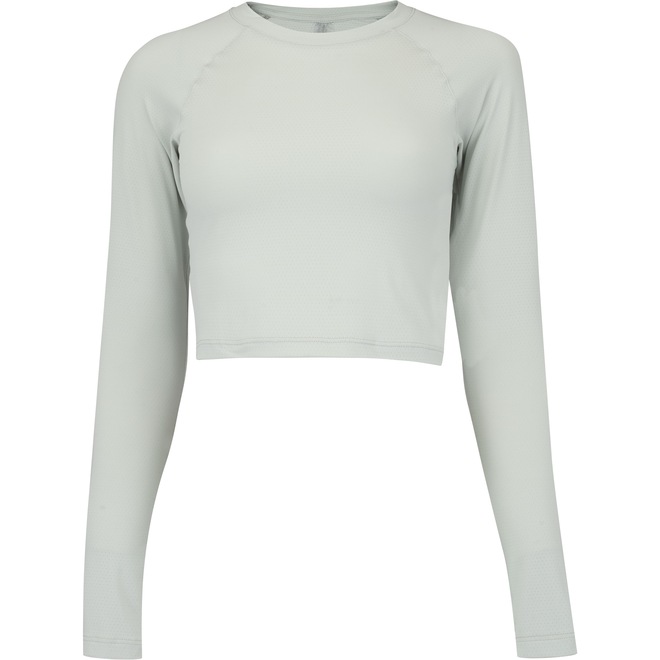 Blusa Cropped Manga Longa Feminina Oxer - Foto 2