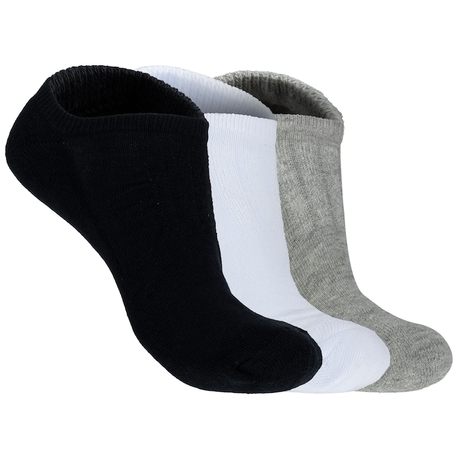 Kit de Meias Cano Curto Oxer com 3 PARES - Adulto - Foto 1