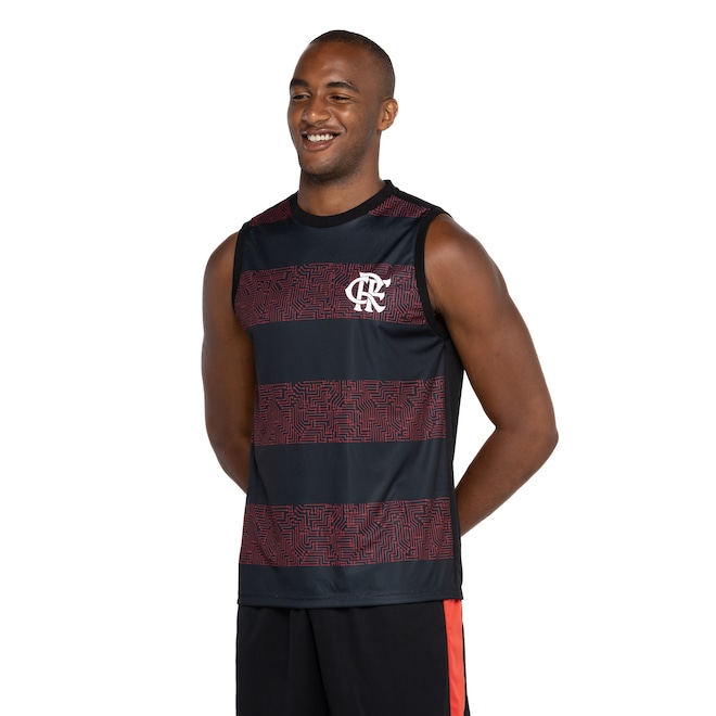Camiseta Regata do Flamengo Masculina Braziline Interaction - Foto 2