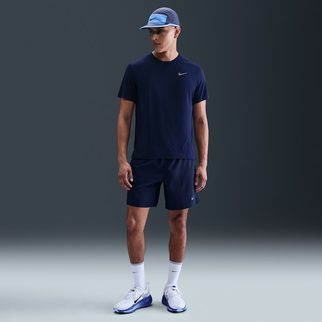 Camiseta Masculina Nike Manga Curta com Proteção UV Miler - Foto 1
