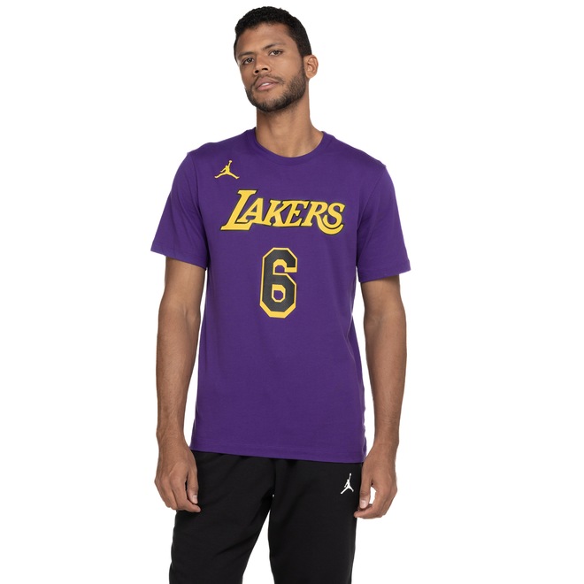 Camiseta Los Angeles Lakers Nike Masculina NBA ES STMT NN - Foto 2