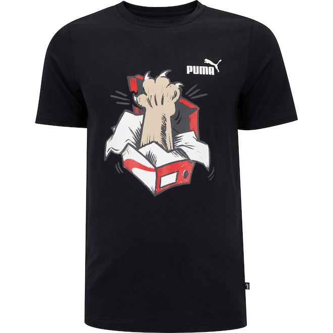 Camiseta Puma Masculina Manga Curta Graphics Sneake - Foto 1
