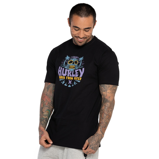 Camiseta Masculina Hurley Manga Curta Silk Catrina - Foto 2