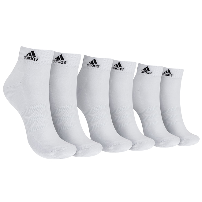 Kit de Meias adidas Sportswear Ankle com 3 pares Adulto - Foto 1