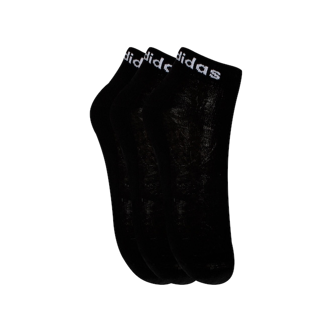 Kit de Meias adidas Logo Linear Ankle - com 3 Pares - Adulto - Foto 1