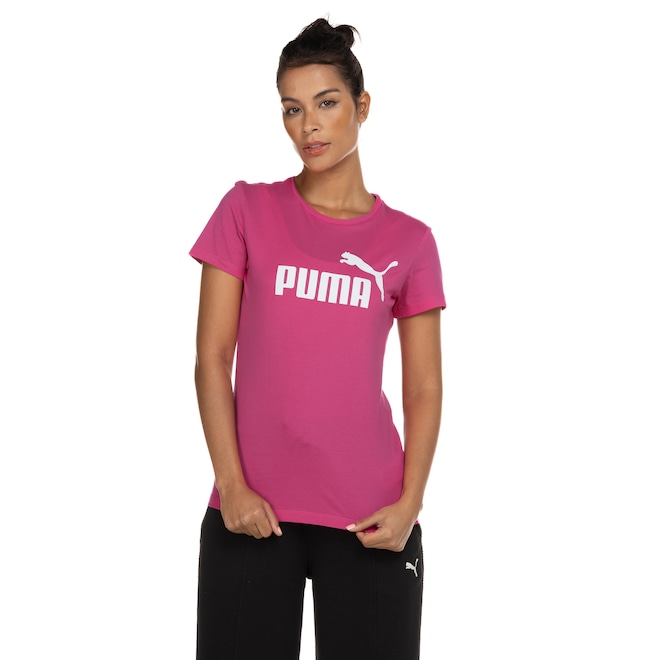Camiseta Feminina Puma Manga Curta LS ESS Logo - Foto 2