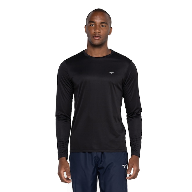 Camiseta Masculina Mizuno Manga Longa Energy - Foto 2