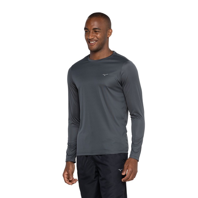 Camiseta Masculina Mizuno Manga Longa Energy - Foto 2